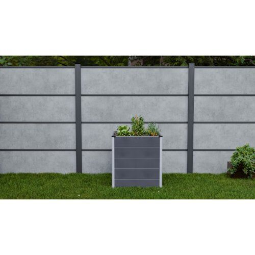  GroJa Hochbeet GroJa Solid Stecksyst. Hochbeet Cube, Anthrazitgrau | 70 x 70 x 75 cm folienverschweißt 12466955